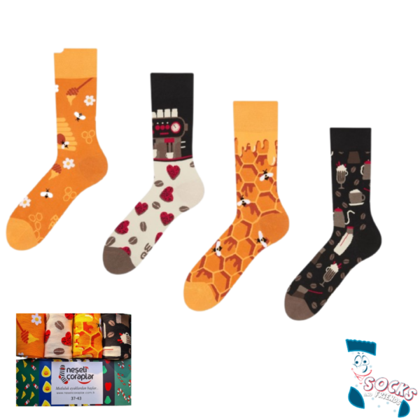 Socks&Friends set čarapa Honey and Cofee
