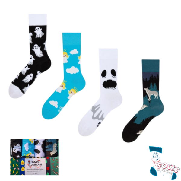 Socks&Friends set čarapa White and Blue Sensation