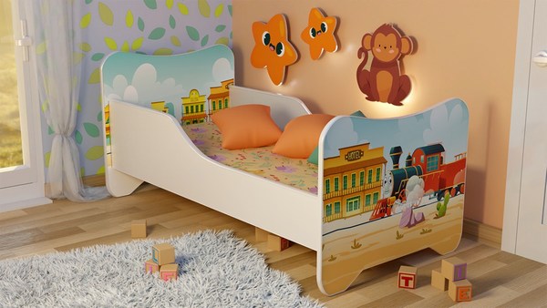 Serija Happy Kitty-Tomas Dečiji krevet sa dušekom i letvicama