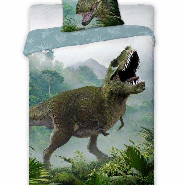 Baloo Posteljina za decu Dino T-Rex  Zeleni 160x200+70x80cm